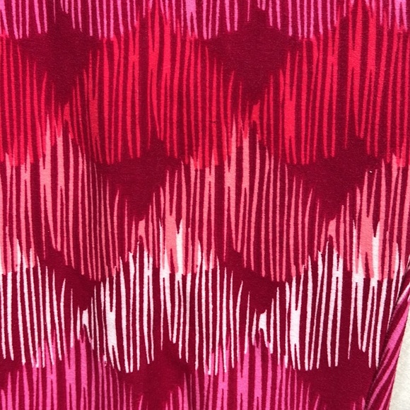 Lularoe Leggings Pants Red Patterned Hearts Womens Size OS One Size - Picture 3 of 10